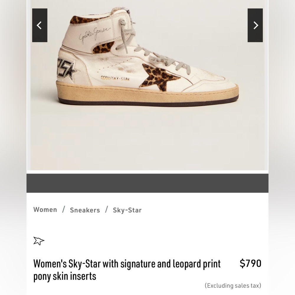 Authentic Golden Goose Women's Sky-Star Sneakers